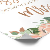 Poster Fête de mariage floral Devinez combien de baisers (Coin)