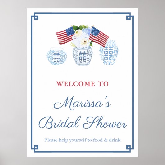 Poster Fête de mariage Jarre à gingembre Prépa pour la Fê (Devant)