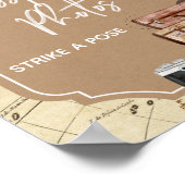 Poster Fête de mariage Love is an Adventure (Coin)