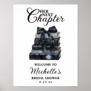 Poster Fête de mariage sur le thème du livre gothique élé