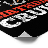 Poster Fête de navigation de croisière (Coin)