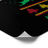 Poster Fête de Noël AF Noël Fêtes Funny Reindees de vacan (Coin)