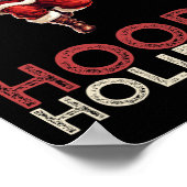 Poster Fête de Noël Basketball Père Noël 1 (Coin)