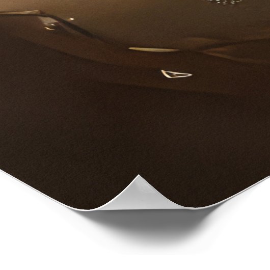 Poster Fête de Noël de Chien Vizsla (Coin)