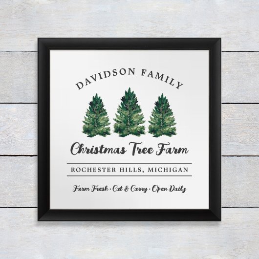 Poster Fête de Noël de famille personnalisée