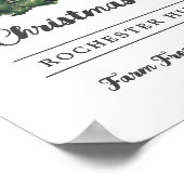 Poster Fête de Noël de famille personnalisée (Coin)