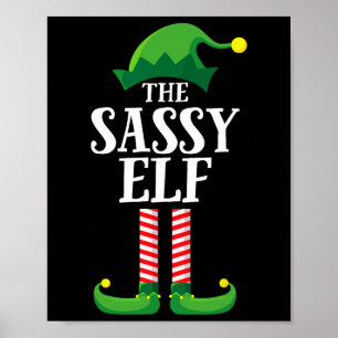 Poster Fête de Noël de groupe familial avec correspondanc