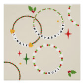 Poster Fête de Noël des bracelets d'amitié (Devant)