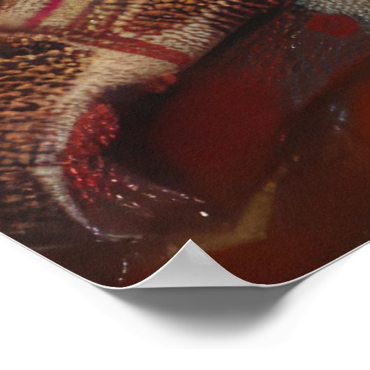 Poster Fête de Noël du chien de Rhodesian Ridgeback (Coin)