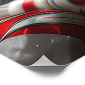 Poster Fête de Noël du loup Hound Dog (Coin)