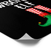 Poster Fête de Noël Elf Snowboard Famille G (Coin)