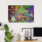 Poster Fête de Noël magique (Bureau à domicile)