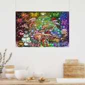 Poster Fête de Noël magique (Cuisine)