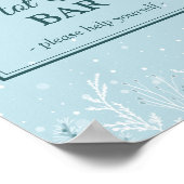 Poster Fête de Noël ou d'hiver Hot Cocoa Bar (Coin)