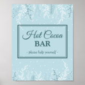 Poster Fête de Noël ou d'hiver Hot Cocoa Bar (Devant)