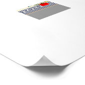 Poster Fête de Noël Portugais Maison (Coin)