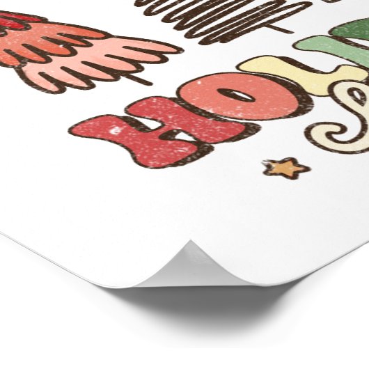 Poster Fête de Noël Retro (Coin)