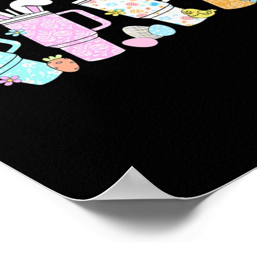 Poster Fête de Pâques rétro Stanley Tumbler Inspirées Fil (Coin)