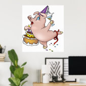 Poster Fête de porc (Bureau à domicile)