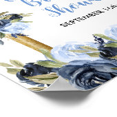 Poster Fête de Remise de Cadeaux de Mariage Fleurs de Mar (Coin)