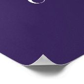 Poster Fête de remise des diplômes photo violet Félicitat (Coin)