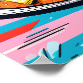 Poster Fête de restauration rapide colorée (Coin)