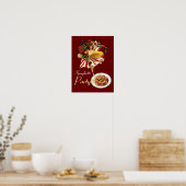 POSTER FÊTE DE SPAGHETTI DANSE, CUISINE ITALIENNE ET TOMA (Cuisine)