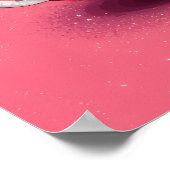 Poster Fête de Sushi Rose Kawaii (Coin)