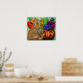 Poster Fête de Thanksgiving (Cuisine)