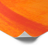 Poster Fête de Thanksgiving de citrouille orange imprimab (Coin)