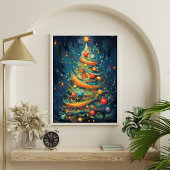 Poster "Fête de Whimsy : Arbre de Noël Whimsical