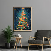 Poster "Fête de Whimsy : Arbre de Noël Whimsical