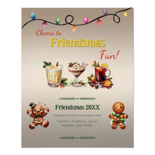 Poster Fête des amis (Devant)