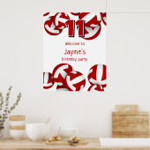 Poster fête des anniversaires de enfants de volleyballs r (Cuisine)