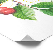 Poster Fête des citrons et cerises Bienvenue (Coin)