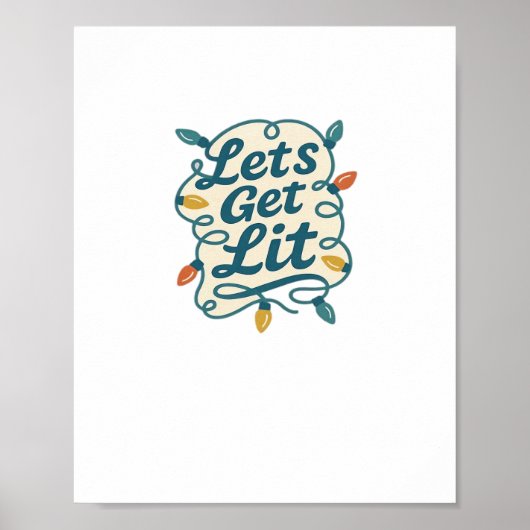 Poster Fête des fêtes de Noël amusantes (Devant)