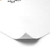 Poster Fête des funérailles florales de l'Affiche de bien (Coin)