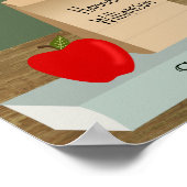 Poster Fête des mariées à thème de l'enseignant scolaire (Coin)