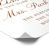 Poster Fête des mariées Automne Baisers Guise Jeu (Coin)