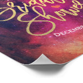 Poster Fête des mariées Bienvenue Galaxy Nebula Constella (Coin)