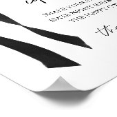 Poster Fête des mariées Black Bow Date Idées de nuit (Coin)