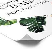 Poster Fête des mariées Bubbly Bar Pop Fizz Clink Sign (Coin)