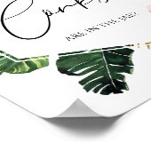 Poster Fête des mariées Combien de lièges Guider Jeu Sign (Coin)