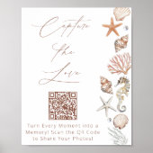 Poster Fête des mariées Côtière Capturer L'Amour (Devant)