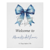 Poster Fête des mariées d'accueil de la boîte bleue du no (Devant)