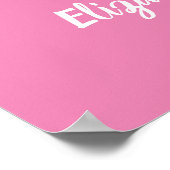 Poster Fête des mariées d'accueil Signal rose amour (Coin)