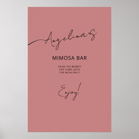 Poster Fête des mariées d'affiche dans un style élégant. (Devant)