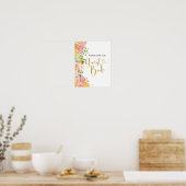 Poster Fête des mariées d'agrumes de pamplemousse Livre d (Cuisine)