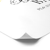 Poster Fête des mariées d'automne Bubbly Bar Pop Fizz Cli (Coin)