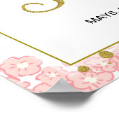 Poster Fête des mariées de bienvenue | Parties scintillan (Coin)